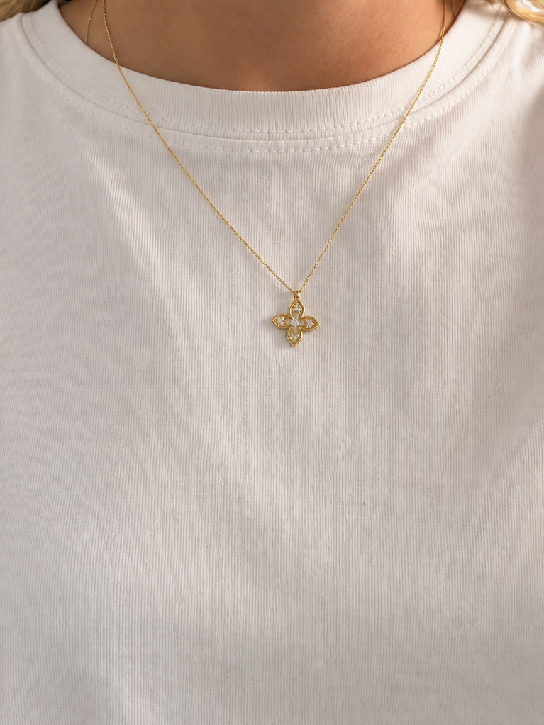 Halskette Leyla aus 14 Karat Gold – Ansicht 2