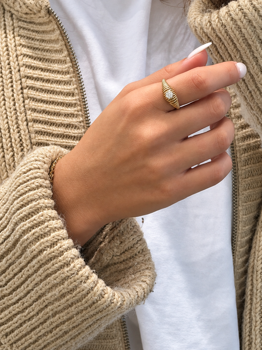 Goldring Ayda aus 585er Gold – Ansicht 2