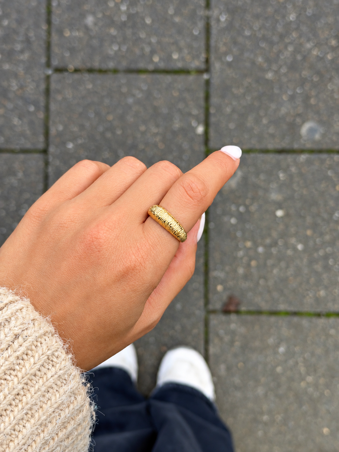 Goldring Solea aus 585er Gold