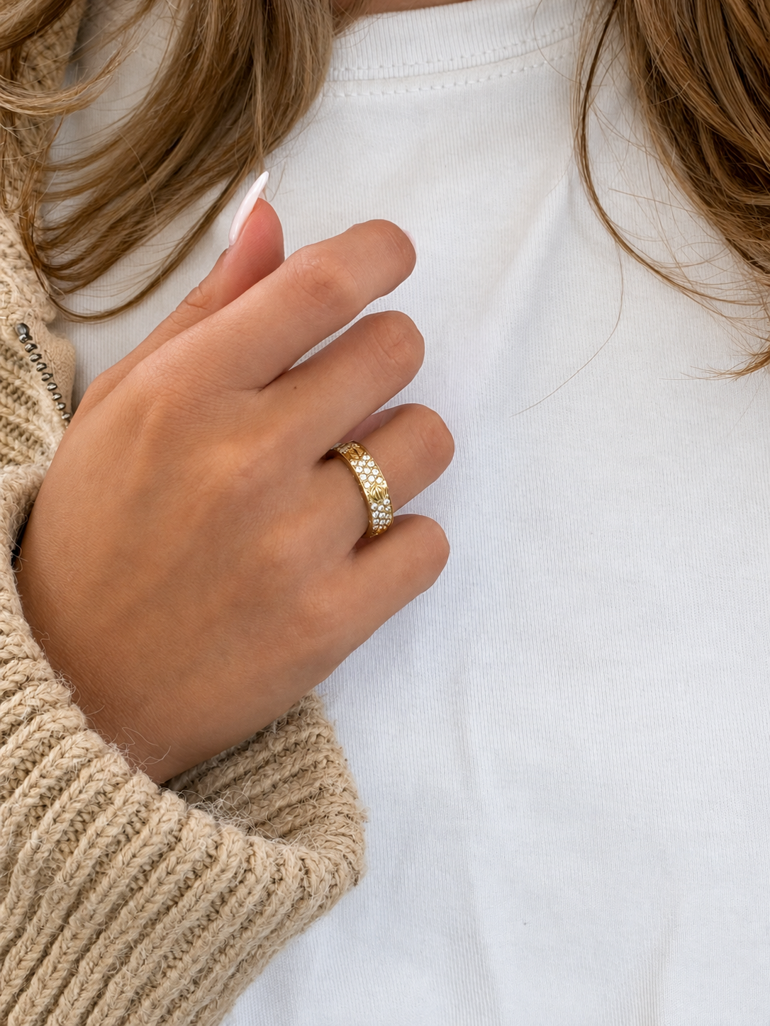 Goldring Ilaria aus 585er Gold