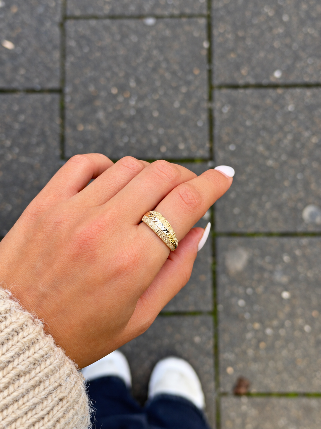 Goldring Lina aus 585er Gold